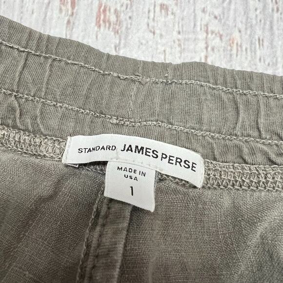 James Perse Tailored 100% Linen Pants WOMENS 1 WAIST 29 Gray MADE IN USA - Picture 3 of 11